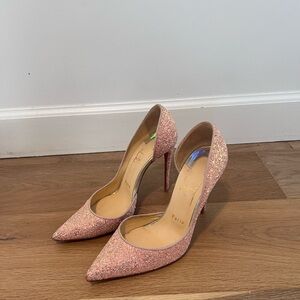 Christian Louboutin Pink Sparkle Heels